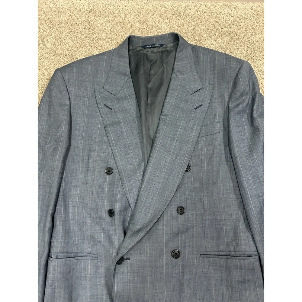 Canali Wool Blazer Mens 48R Sport Coat Double Breast Sport Coat Antichi Drappier
